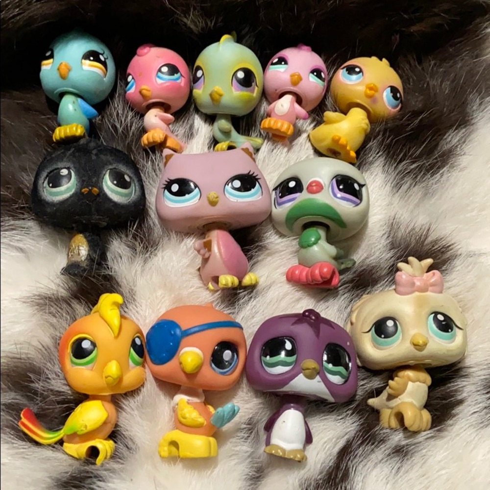 Littlest pet shop assorted birds lot9